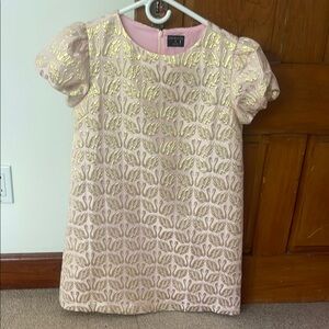 Gold and Pink Textured Dress